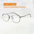 Toketorism овальная металлическая оправа оптические очки для женщин винтажные мужские оправы для очков 3098