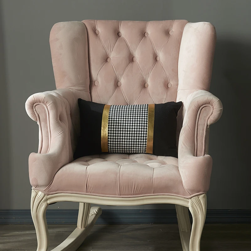 Новый чехол для подушки черный и белый золотой декоративная Рождественская