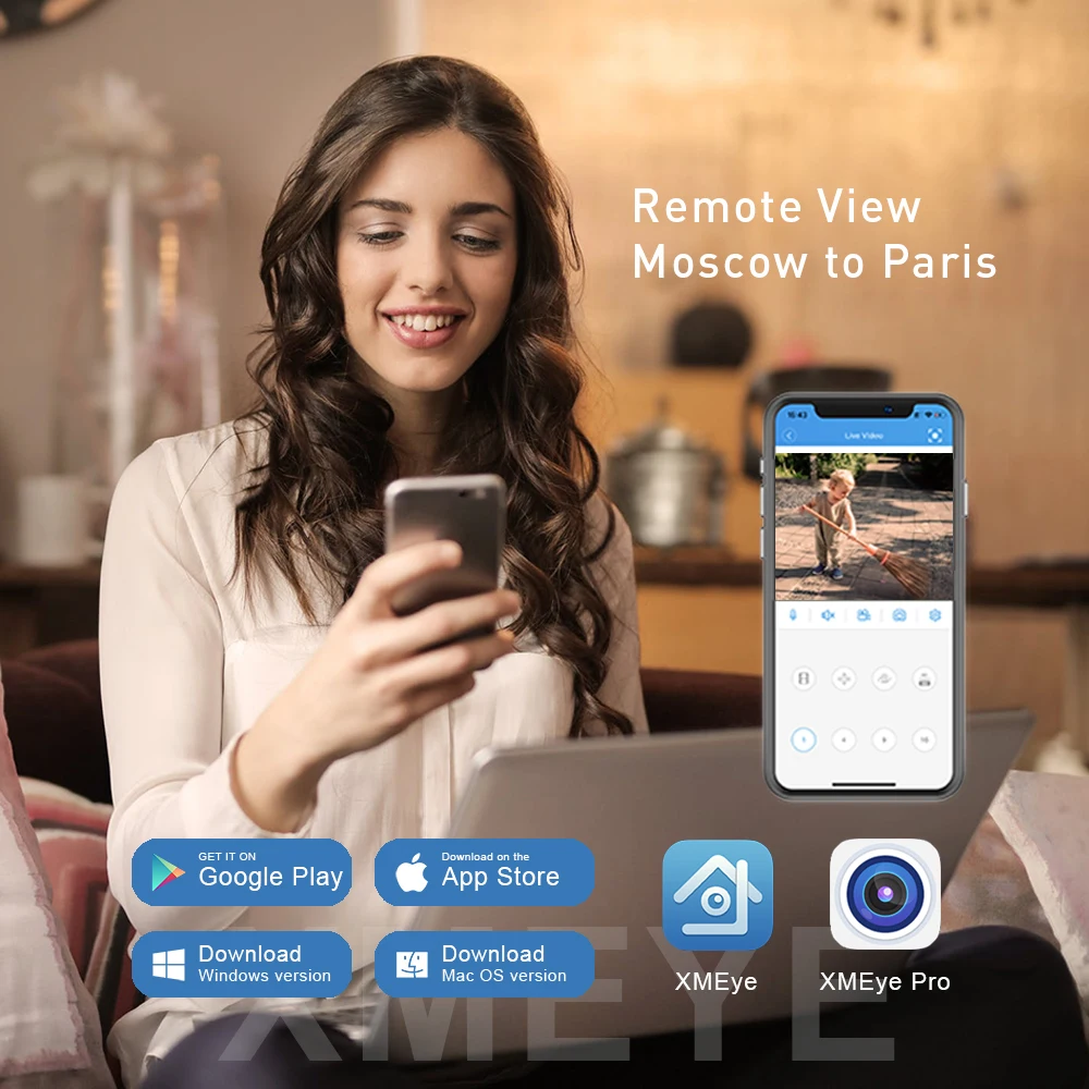 Дешево Водонепроницаемая IP-камера видеонаблюдения, 5 Мп, с ИК-подсветкой