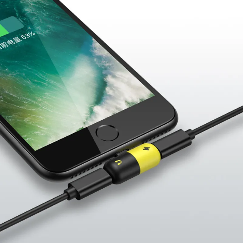 Двойной 2 в 1 адаптер Lightning для зарядки Apple Iphone 11 Pro Max X XS XR 7 8 Plus чехол |