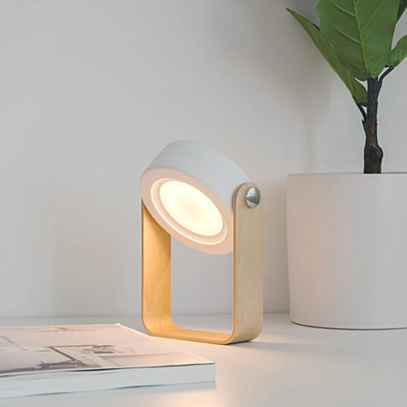 

Foldable Press Dimmable LED Night Light Portable Lantern Lamp USB Charge Eye Protection Lamp for Children Gift B