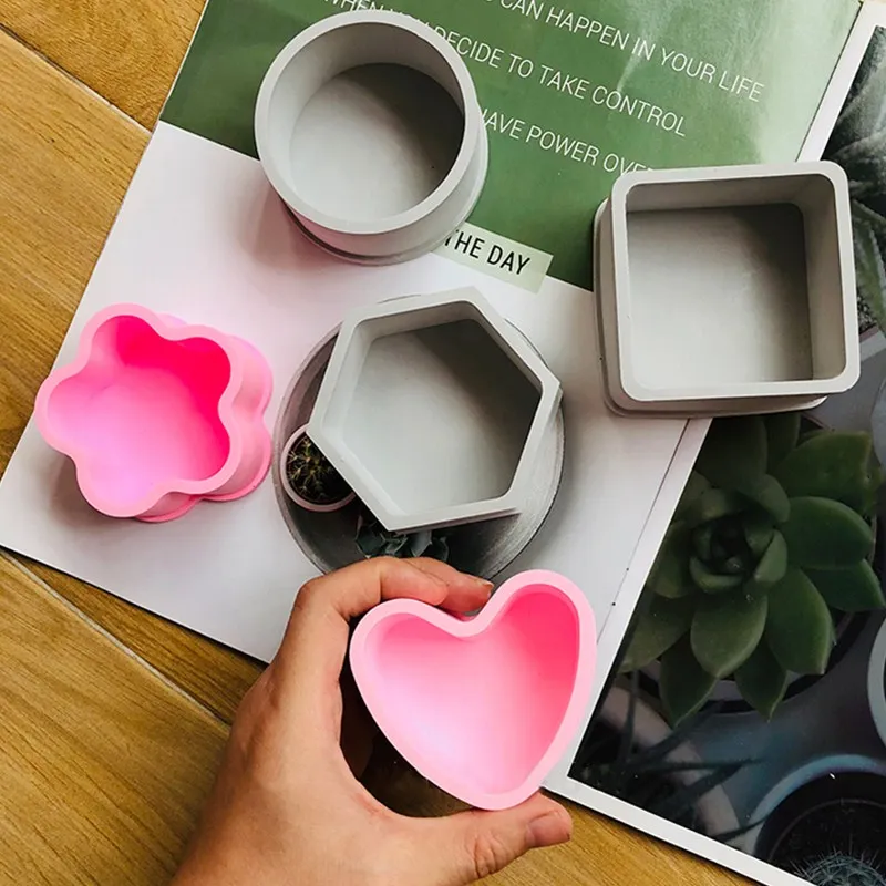 5 видов стилей силиконовая форма для коробки хранения с крышкой DIY