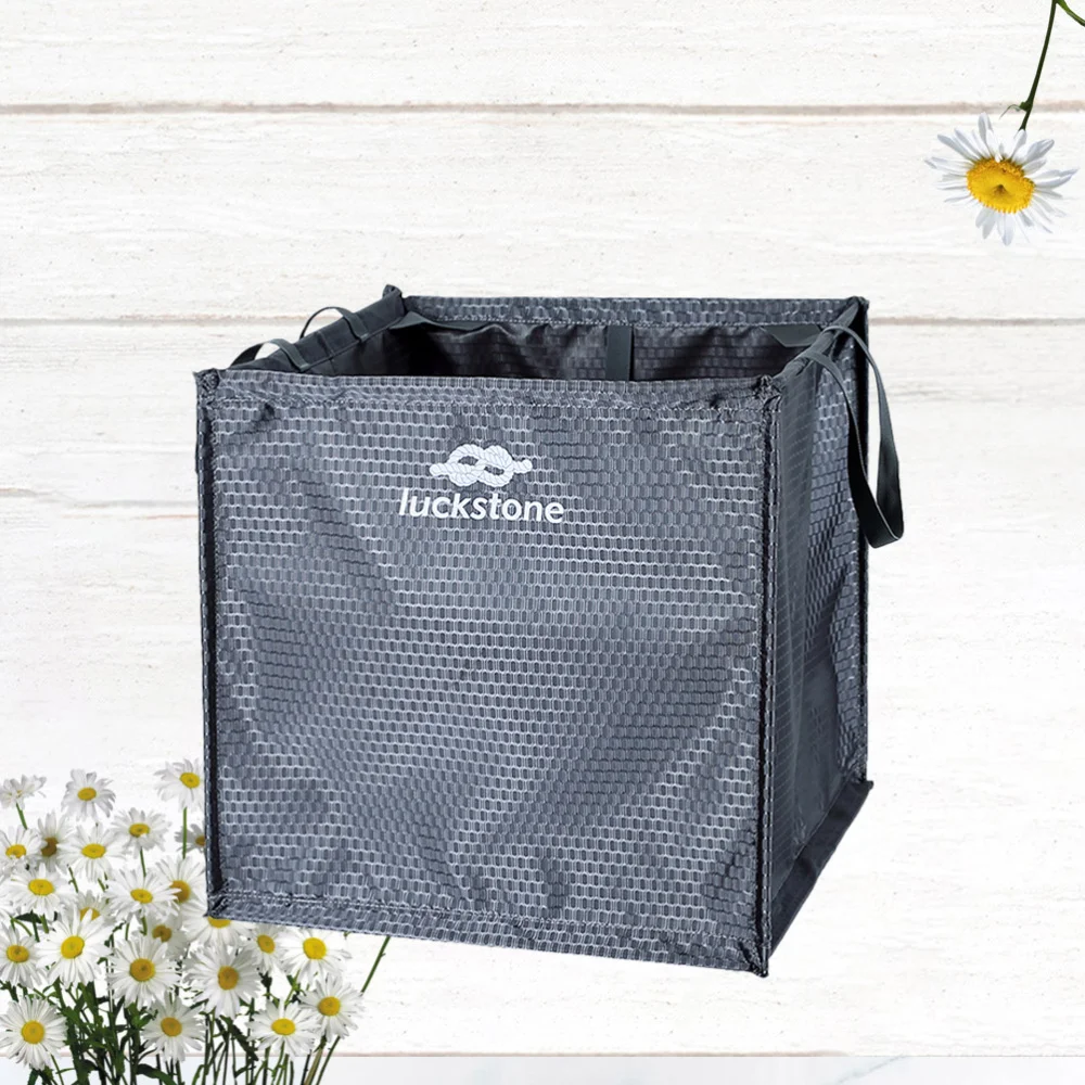 

Outdoor Climbing Storage Bag Foldable Storage Basket Nylon Rope Storage Pack Yellow