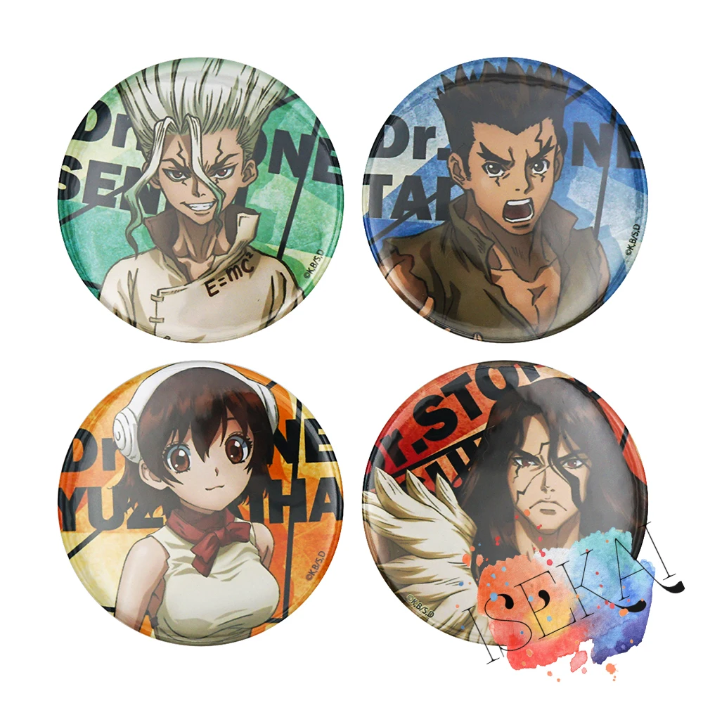 Dr.STONE значок аниме Ishigami Senku Taiju Oki Yuzuriha Ogawa Tsukasa Shishio металлический брошь