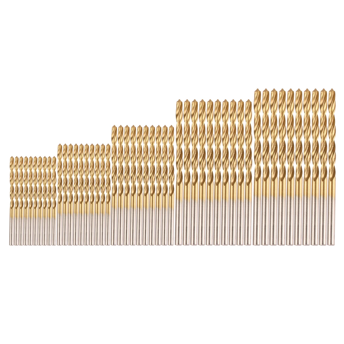 Сверло с титановым покрытием из быстрорежущей стали 50 шт. электроинструменты для