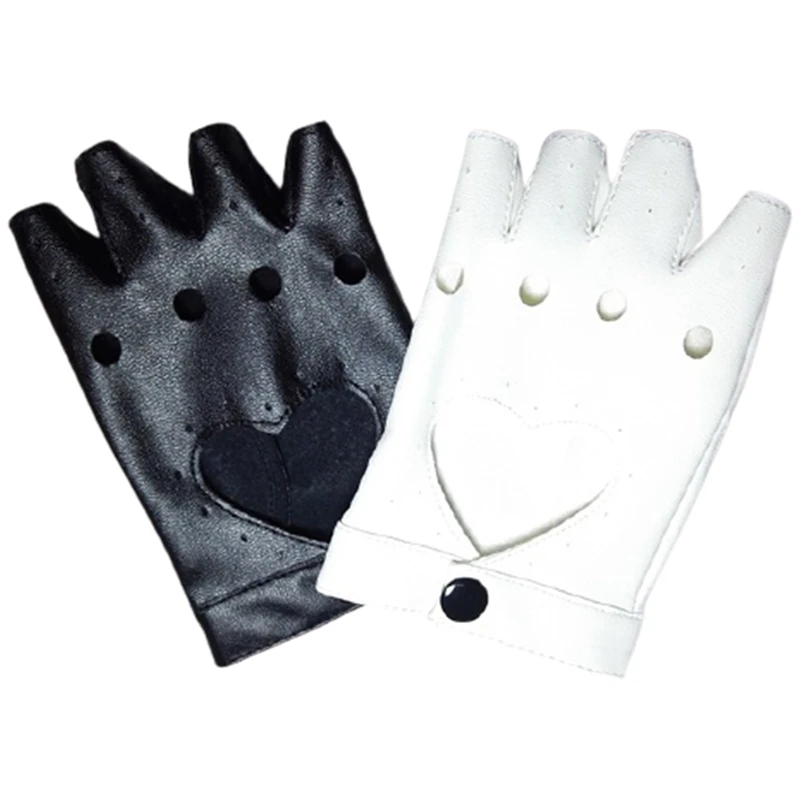 

Anime Danganronpa Monokuma Fingerless Glove Black White Cosplay Accessories Cortex Gloves