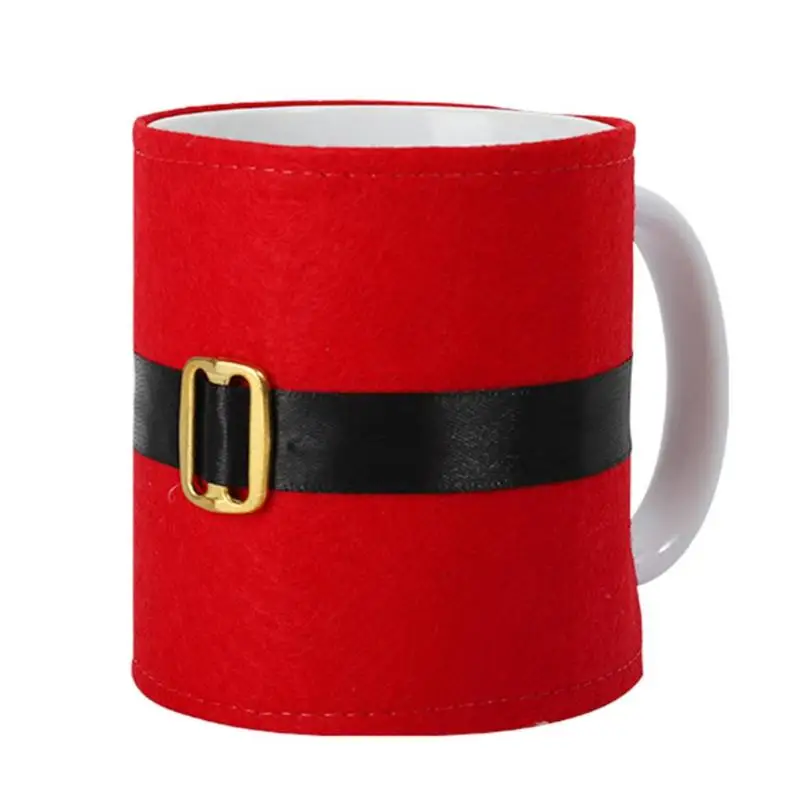 Рождественская одежда чашка крышка кружка бутылочные крышки личности бархат для