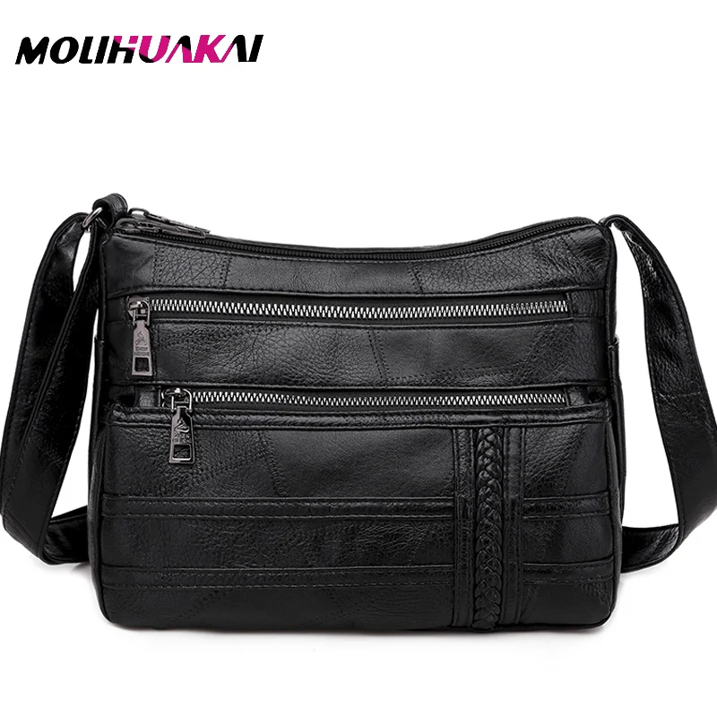 

Для женщин сумки через плечо для девочек Для женщин из мягкой кожи сумки Для женщин Известные бренды женские сумки через плечо сумка Bolsa ...