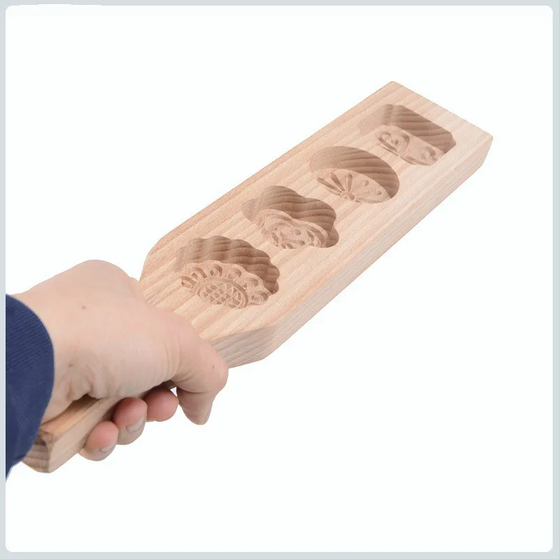 Форма для выпечки в виде Луны деревянная форма Минг-бобов торта ледяной кожи