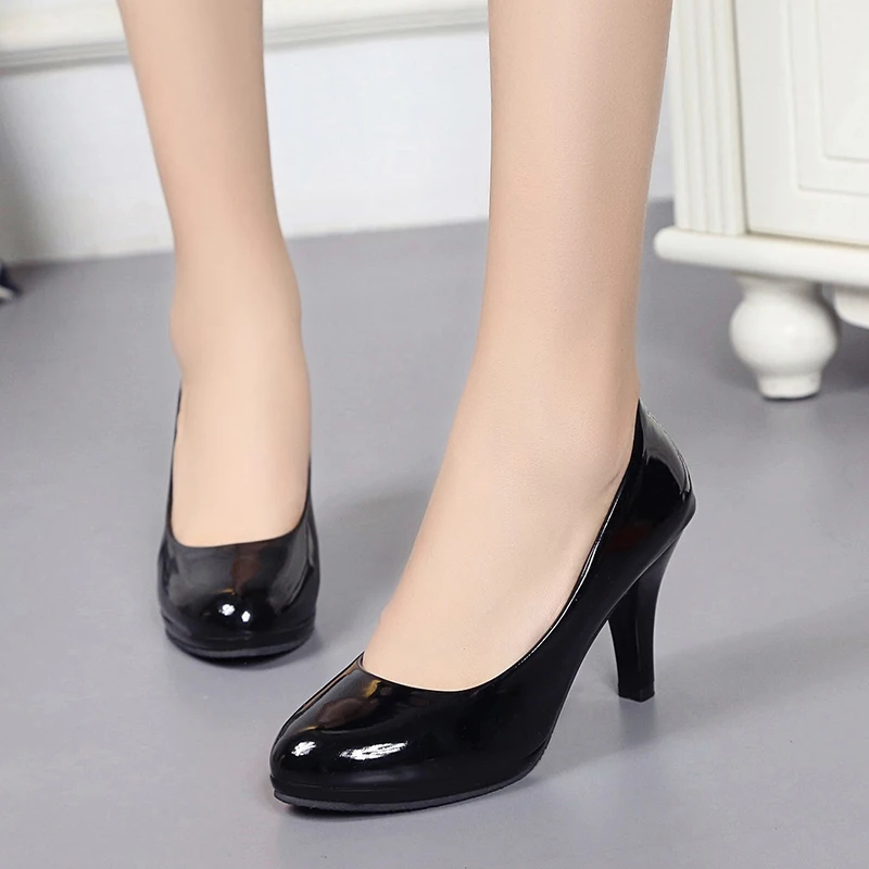 

Women's high heels 2022 autumn new waterproof platform stiletto casual single shoes Europe America sexy large size work shoes