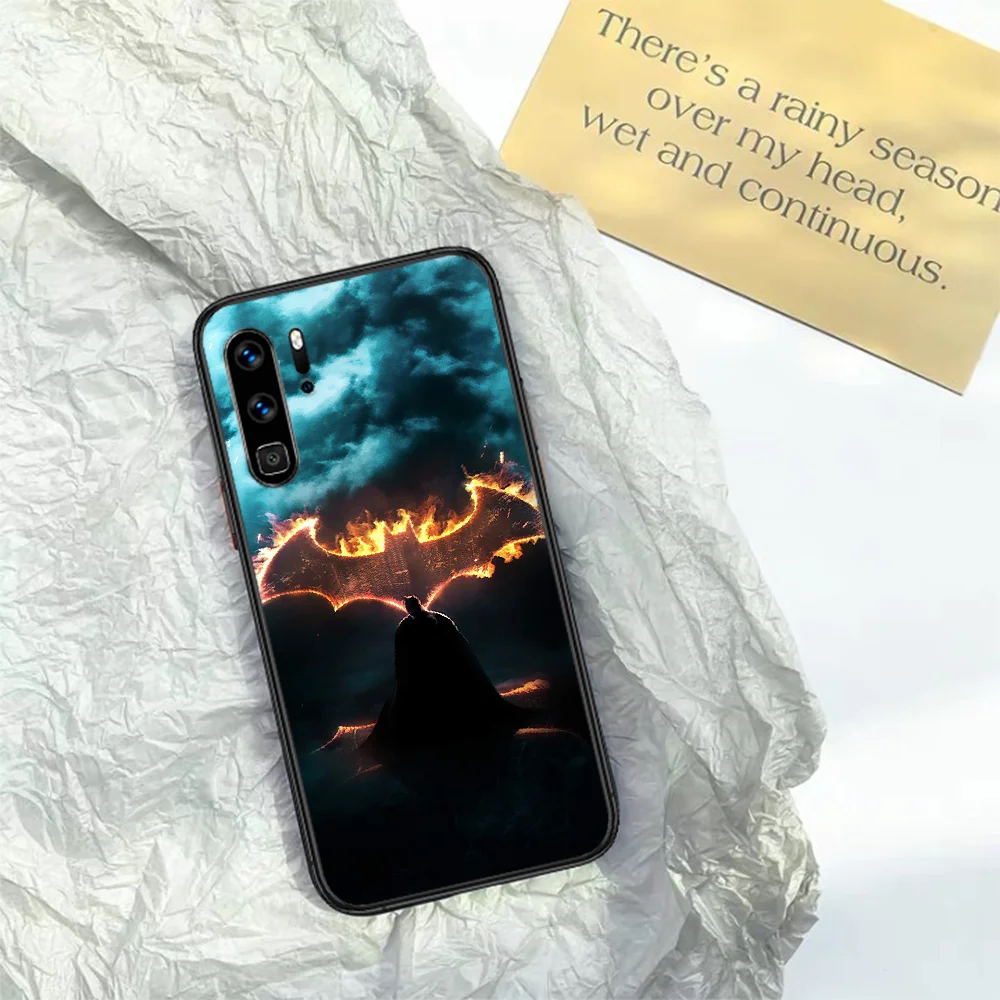 

Batmans Superhero Phone Case For HUAWEI P 9 10 20 30 40 Lite smart Pro Z 2019 Nova 5T 6 7 i black Cell Painting Hoesjes Fashion
