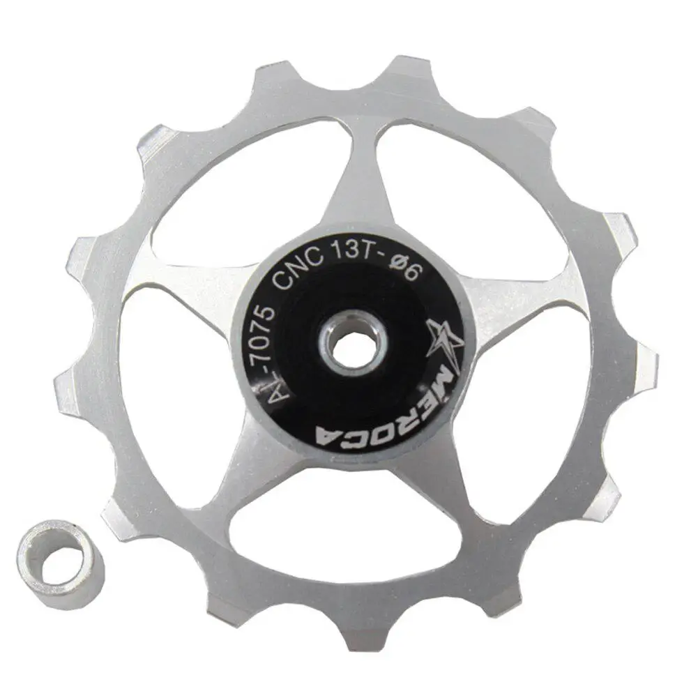 13T silver 11 T/13 T подшипник из сплава на основе алюминия MTB горный велосипед задний переключатель передач велосипедный натяжной шкив колеса дорожный велосипед направляющие роликовые части велосипеда - Цвет: 13T silver