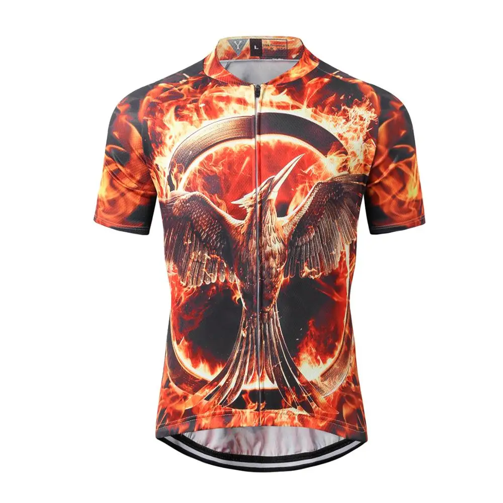 Короткий рукав Велоспорт Джерси Лето Велосипед Одежда дышащая Униформа