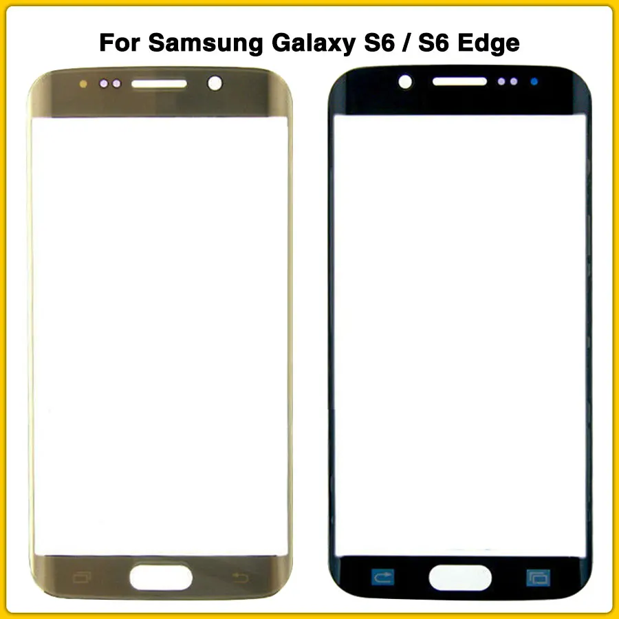 S6 сенсорный экран для samsung Galaxy S6 S6Edge S6 edge сенсорный экран панель дигитайзер сенсор ЖК-дисплей передняя стеклянная линза