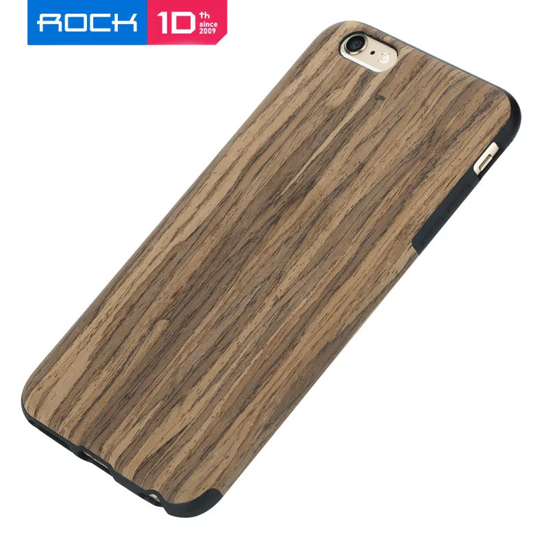 Фирменный чехол Rock для iPhone 6, 6s чехол серия Element под дерево+ ТПУ защитный чехол на заднюю панель для iPhone 6plus чехол