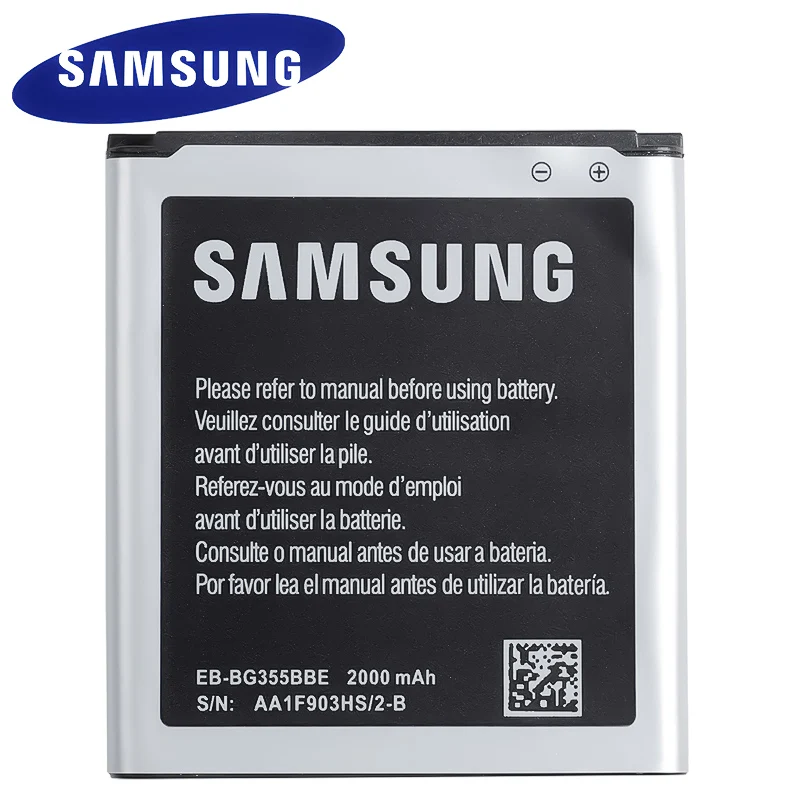 Оригинальный аккумулятор для телефона Samsung Galaxy Core 2 G355H EB BG355BBE G355 G3559 G3558 G3556D с NFC 2000