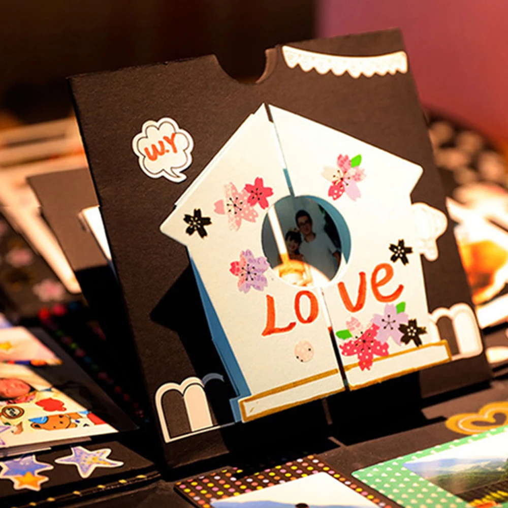 Сюрприз любовь взрыв коробка День Святого Валентина подарок для юбилея скрапбук