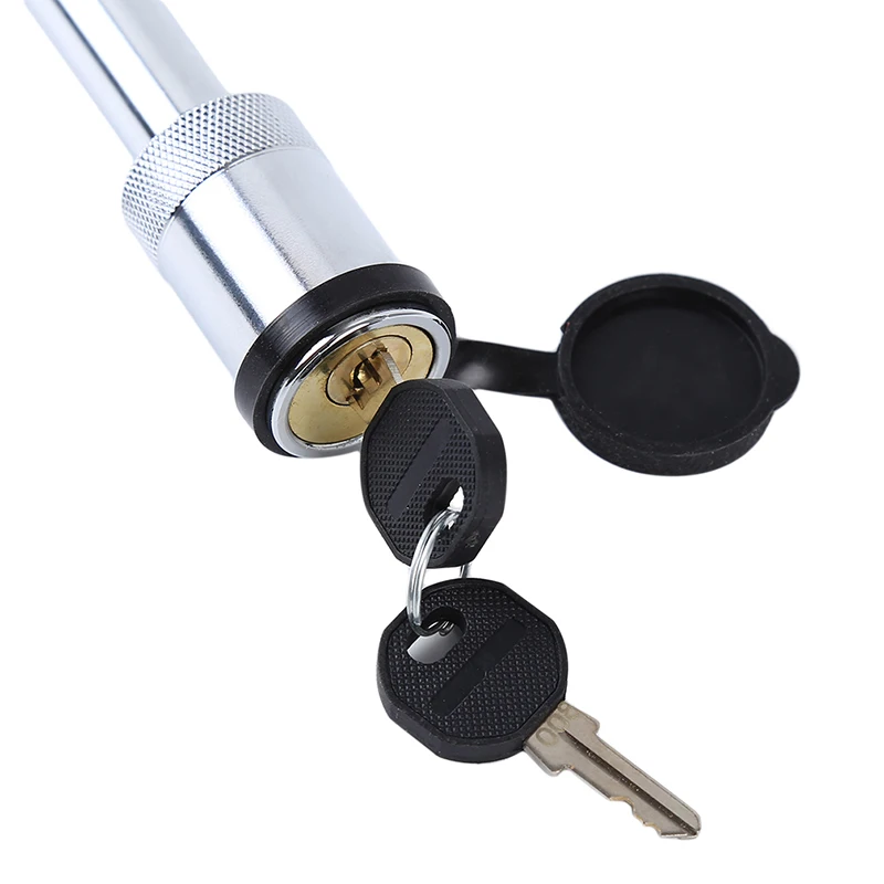 Heavy Duty 5/8" Trailer Hitch Pin Lock Plum Blossom Core 2 Keys & Rubber Cap For Class III IV V Receiver | Автомобили и