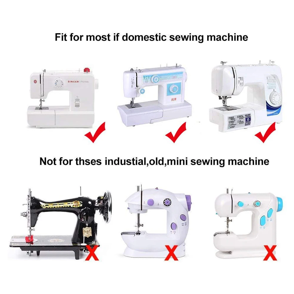Швейная машина металлических прессерных ножей для аксессуаров набора для домашнего использования для обработки тканей из кожи сплайса вязания слепого шва домашний.