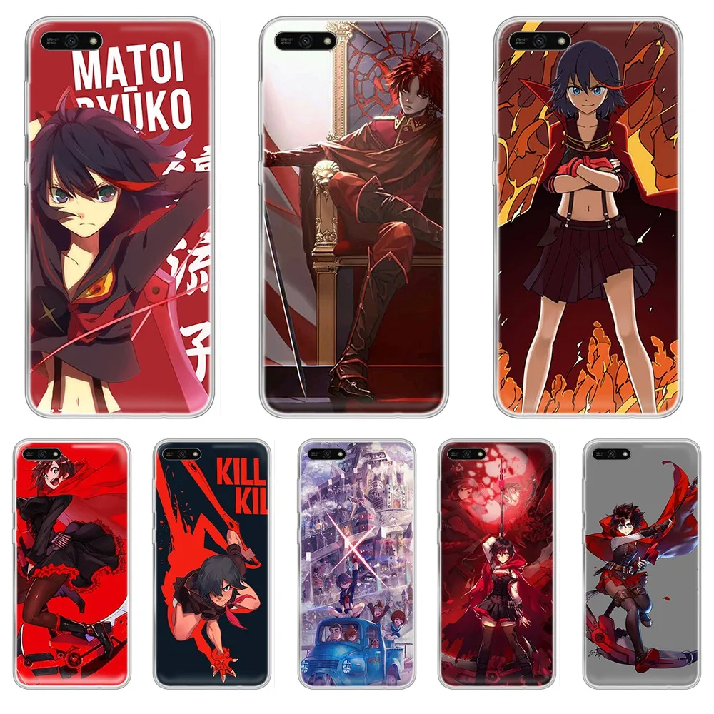 Мягкий чехол с аниме kill la 3D прозрачный для телефона HUAWEI honor mate 7A 8S 8X 9 9X 10 20 30 pro lite |