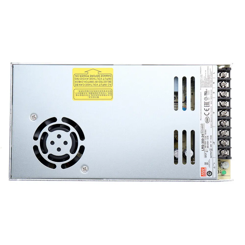 Creality 3D CR-6 SE Ender-3 V2 Meanwell Питание 24V 350W ультра-тонкий импульсные 215x115x30 мм для CR-10 CR-5