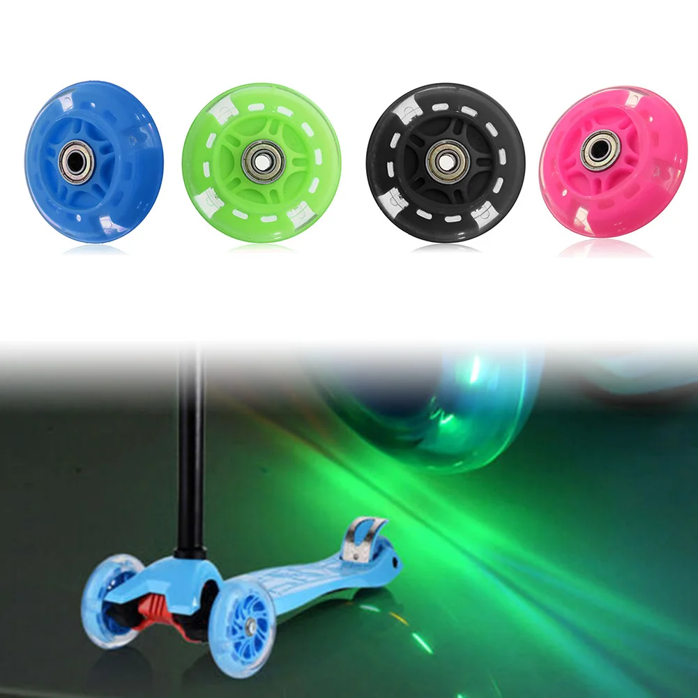 

LED Flash Wheel Flashing Lights Back Rear ABED For Micro Scooter Mini 8*2.2CM LED Lighting Sliding Roller Slalom Patines Tires