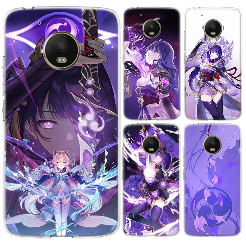 

Genshin Impac Raiden Shogun Silicone Phone Back Case For Motorola MOTO G9 G8 G7 Power Lite G5 G5S G6 E4 E5 Plus Cover