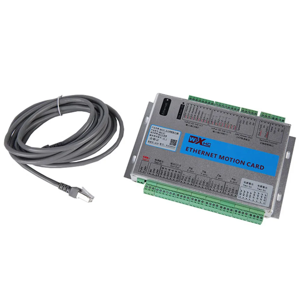 Коммутационная плата XHC Ethernet Mach3 3 4 6-осевая карта управления движением разрешение