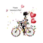 Термонаклейки на одежду сделай сам, термонаклейки с принтом в виде сердца, цветов, велосипеда, девушки