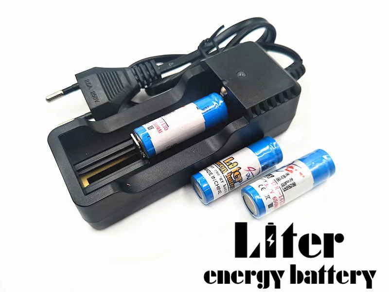 Литий ионная аккумуляторная батарея 14430 3 7 V 650mAh литий + зарядное устройство для