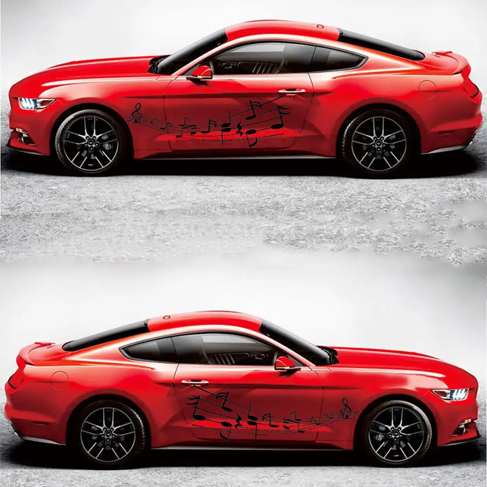 

2x Waterproof Car Body Decal Vinyl Graphics Side Sticker Racing Sport Decal Hot