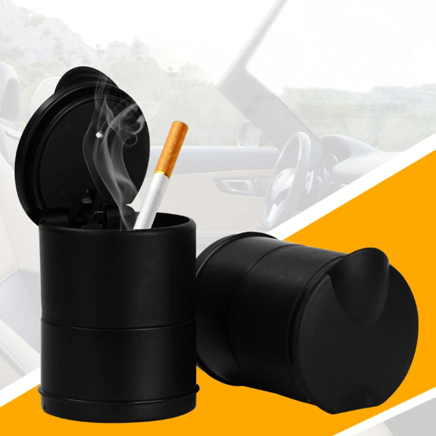 Сигаретного пепла хранения авто светодиодный пепельница офис синий светильник