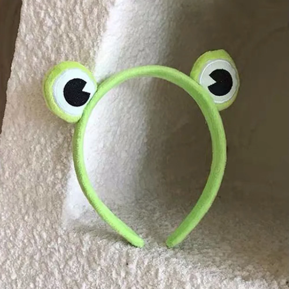 Повязка на голову с забавной лягушкой для макияжа широкие эластичные повязки