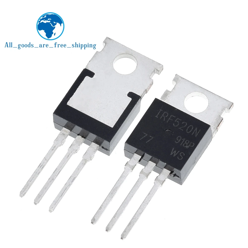 10 шт. IRF520 IRF520N TO-220 N-Channel IR Power MOSFET новый оригинальный
