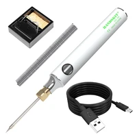 usb rechargeable electric solder iron adjustable temperature rework station 8w 5v welding tools mini tin soldering iron kit