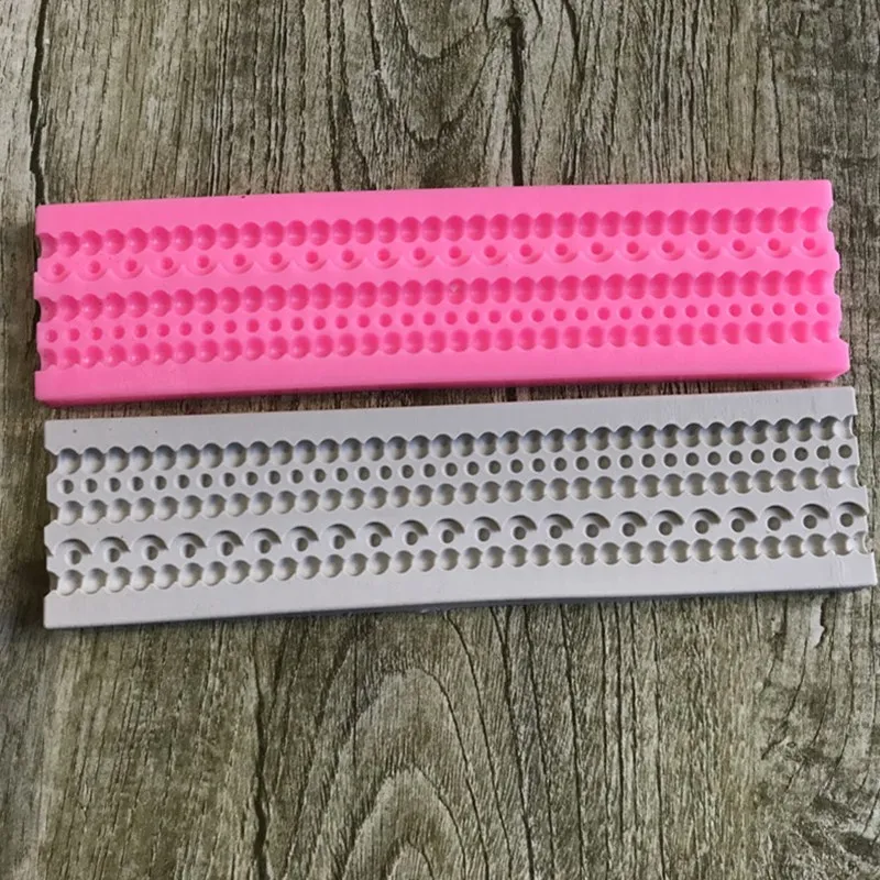 Силиконовая форма в форме жемчуга с рельефным ободом сделай сам для помадки и