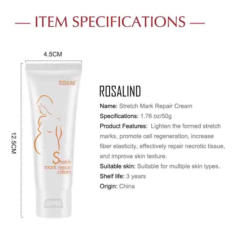

ROSALIND Maternity Body Pregnancy Cream Scar Removal Cream For Treatment Maternity Repair Body Effective Stretch Marks Cream