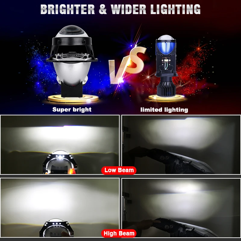 3 дюйма для Hella 3R G5 100 Вт лм Bi LED проекционный объектив светодиодная лампа