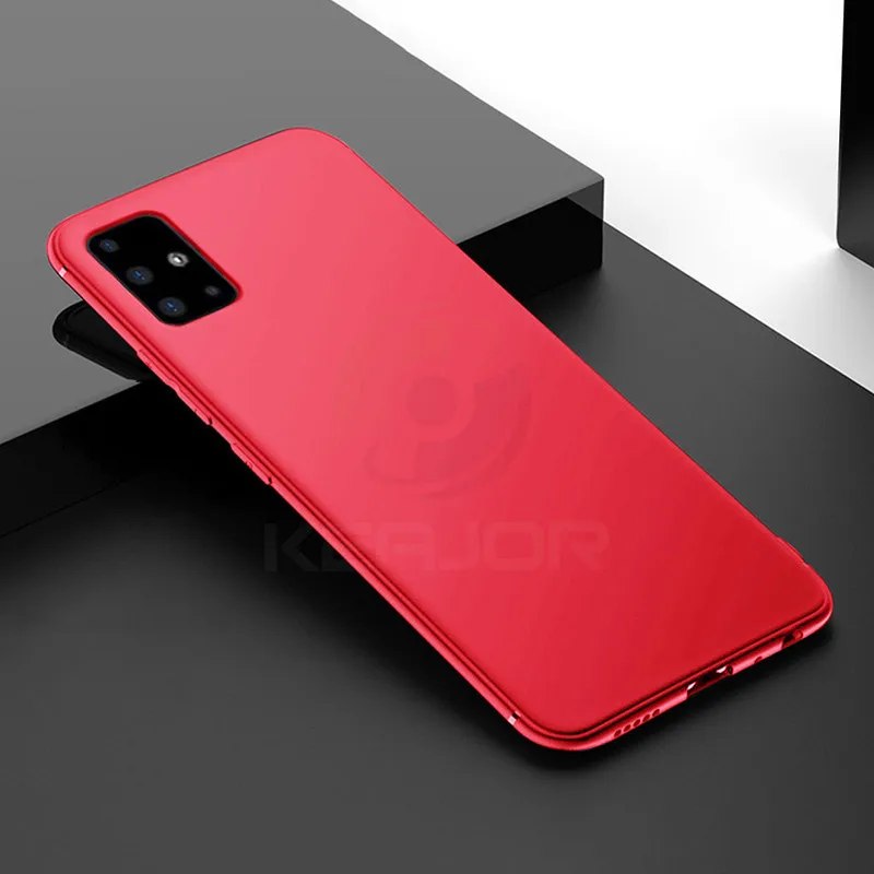 Чехол Keajor для Samsung Galaxy A51 Ультратонкий Мягкий матовый Силиконовый чехол бампер из