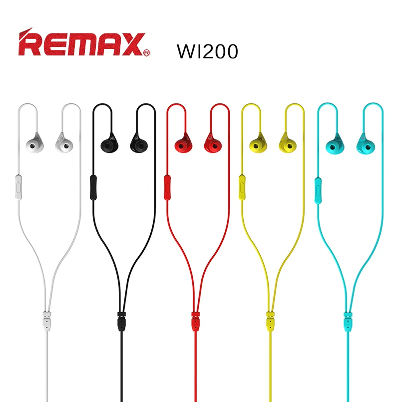 

REMAX Wired Earphone WI200 Music Intelligent Noise Reduction In-ear Earplugs HIFI Sound Quality Wired Headphones Sport Headsets