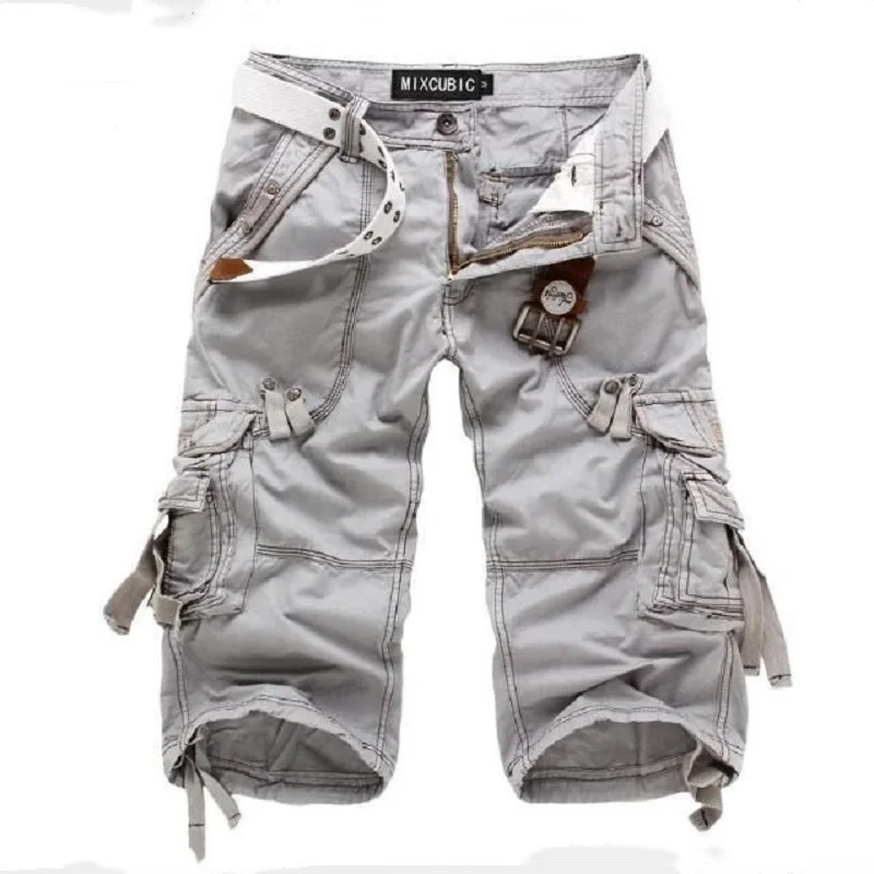 

2020 Summer Cargo Shorts Men Casual Workout Military Army Men's Shorts Multi-pockets Calf-length Short Homme Men's Clothing
