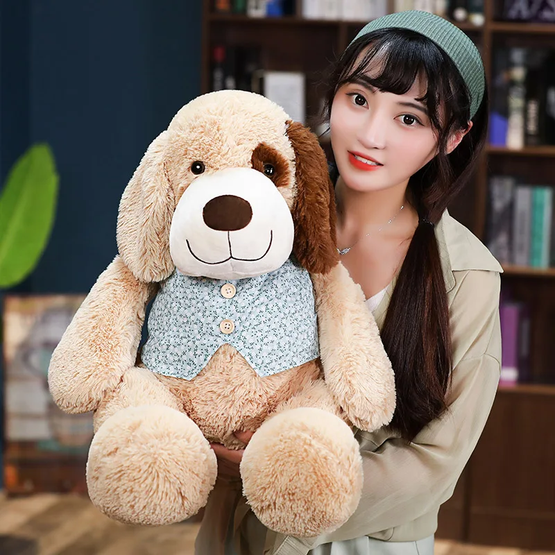 

High Quality Cartoons Bichon Frise Dog Plush toy Stuffed Korea Lifelike Dog Cute puppy Toys Home Decor Kids brithday