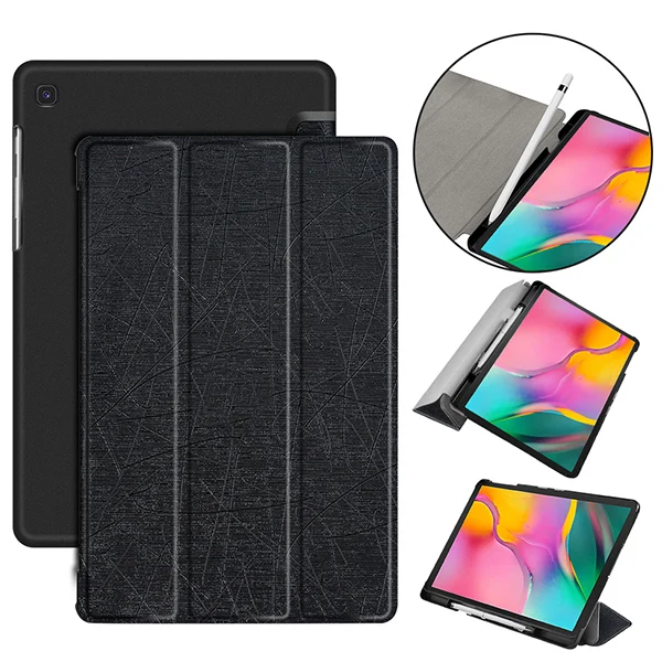 SM T515 JGWBC BK Чехол для samsung Galaxy Tab A SM-T510 SM-T515 T510 T515 чехол для планшета чехол-подставка для Tab A 10,1 '' чехол для планшета+ подарок - Цвет: SM T515 JGWBC BK