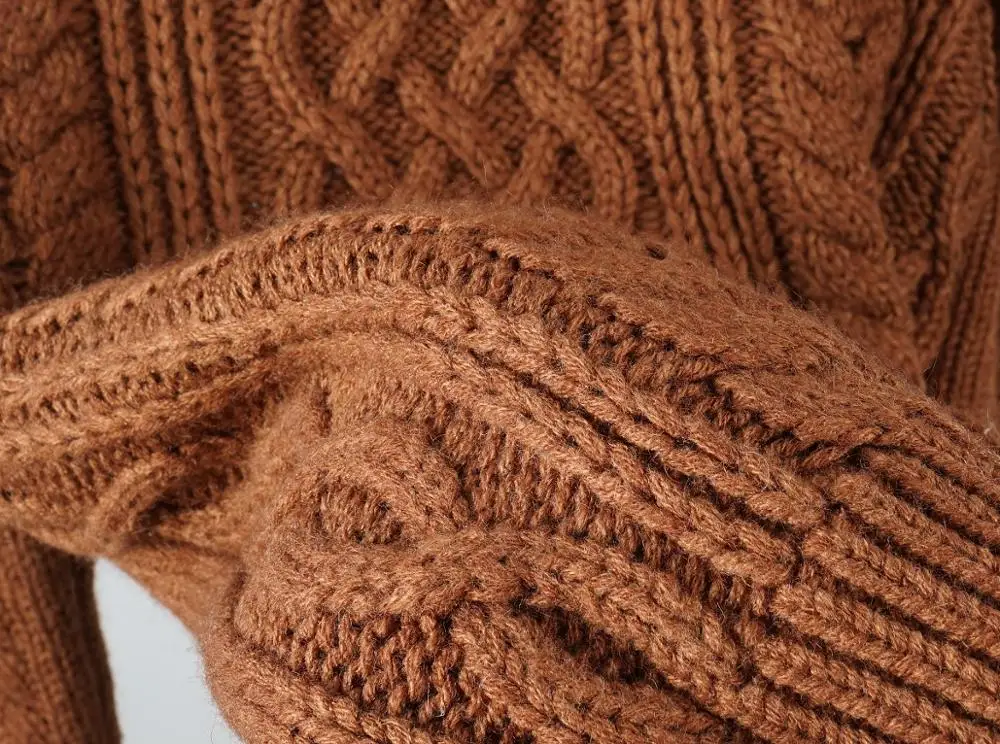 

Autumn Women Twist Knit Sweater O-neck Simple Long Sleeve Loose 2020 New Knitted Tops