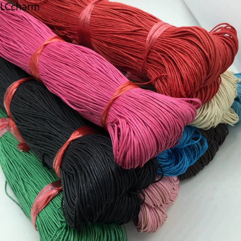 1 5 мм Вощеная хлопковая веревка для бисероплетения плетеная самостоятельного