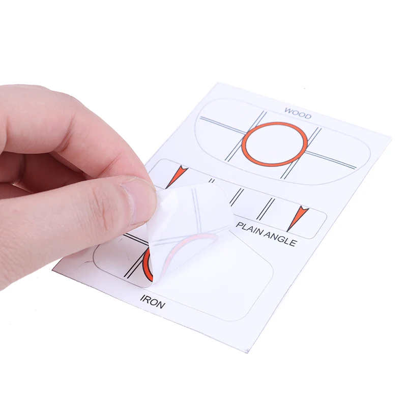 10Pcs White Golf Tape Club Target Label Impact Labels Sticker Driver Iron Sweet Dot Test Paper Accessories | Спорт и развлечения