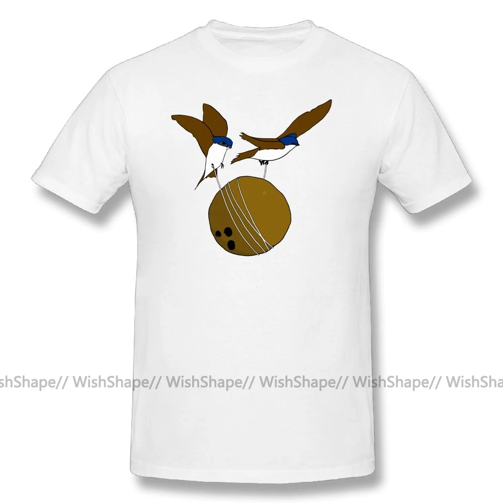 Monty Python футболки Swallows для мужчин с мультяшным принтом графическая футболка