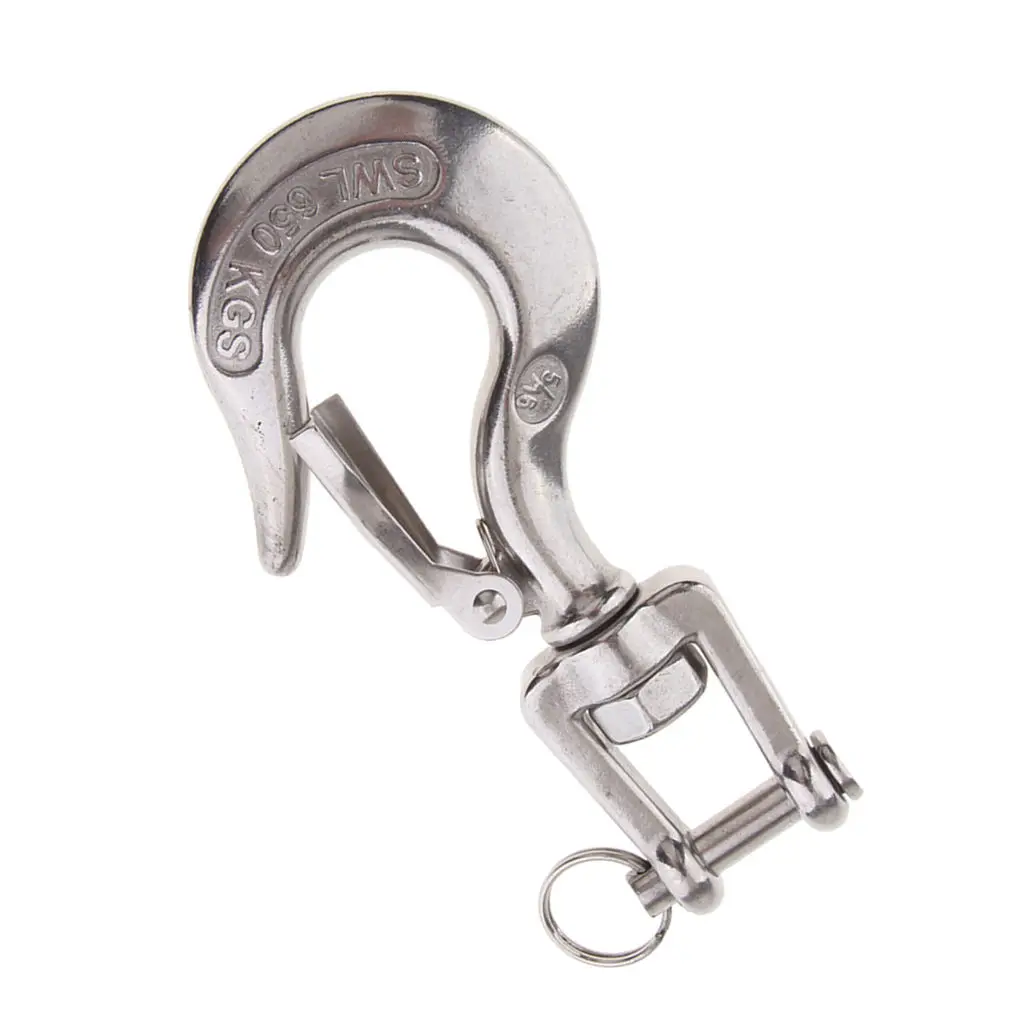 304 Stainless Steel Swivel Eye Clevis Lifting Chain Snap Hook 5/16 Inch |
