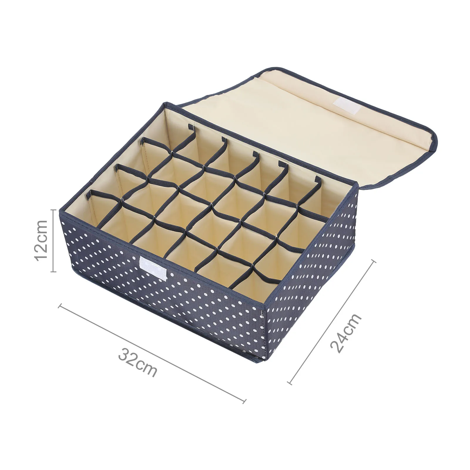 Ящики для хранения из ткани Оксфорд с 24 сетками складные носки покрытием ящиками