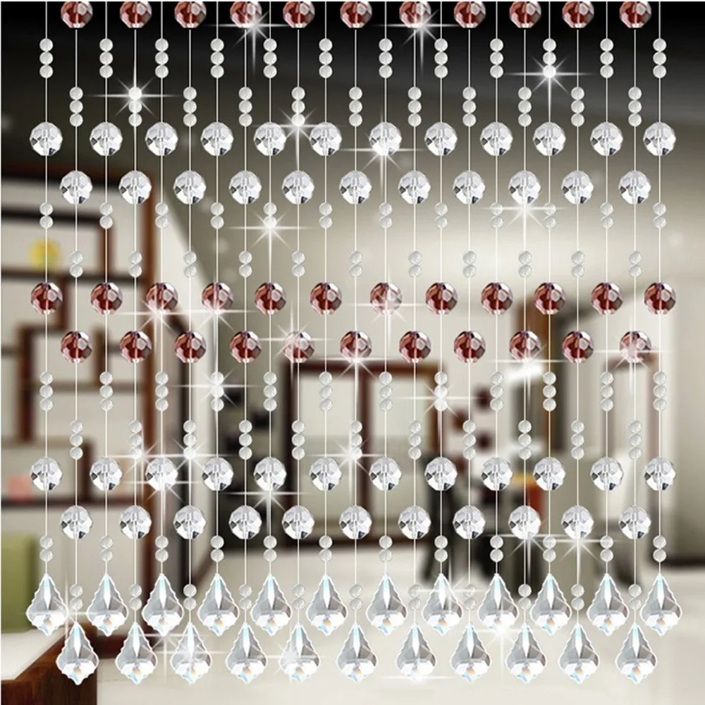 Занавеска из бисера Хрустальная бусина стеклянная разделитель комнаты